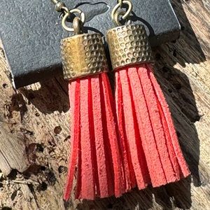 Leather Lace Earrings